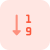 Reorder and sort number in ascending order icon