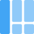 Left sidebar list gird having vertical column icon