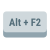 alt-plus-f2-key icon