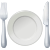 Fork And Knife With Plate icon