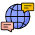 Global communication icon