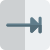 Rightwards arrow to bar symbol for tab function in macintosh icon