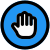 Stop traffic sign for the incoming traffic hurdle icon