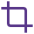 Resize and crop tool for image processing icon