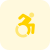 Accessible disable logotype for most digital devices icon