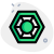 Bagua or Pa Kua a hexagon mirror is a special mirror icon
