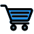 Shopping cart for heavy purchasing isolated on white background icon