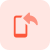 Reply on mobile instant messenger function layout icon