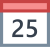 Calendar 25 icon