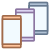 Mehrere Smartphones icon