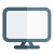 Desktop monitor with full high definition resolution icon