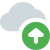 Content online uploaded on cloud drive system icon