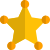 Shariff star badge with circle around it icon