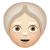 老妇人浅肤色 icon