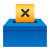 Wahlurne-mit-Stimmzettel icon