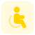 Disability section for physically challenged people in a hospital icon