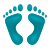 Fußabdrücke-Emoji icon