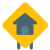 House settle or city area warning to slow down icon