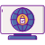 外部互联网安全网络安全平面图标线性颜色平面图标 icon