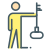 Person Holding Key icon