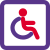 Disability section for the physical challenged way icon