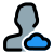 Cloud Computing male user profile for job portfolio website icon