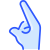 外部文字 G 手のジェスチャー バイタリー ゴルバチョフ ブルー バイタリー ゴルバチョフ icon