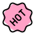 Hot sticker of the new stock items for sale icon