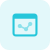 Infographics for dotted line chart comparison graph icon
