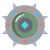 Spiked Round Shield icon