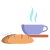 Tea And French Bread icon