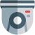 CCTV camera for the security in a laundry service room icon