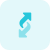 Data transfer syncing with arrows in loop icon