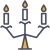 세 가지 빛의 샹들리에 샹들리에 icon