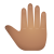 erhabener Handrücken, mittlerer Hautton icon
