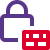 Firewall security locked in the system layout icon