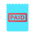 Selo de conta paga icon