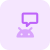 Messenger and chat program on Android operating software icon