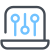 Kryptowährung-Laptop icon
