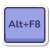 tasto alt-più-f8 icon