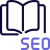 Books on seo and general digital marketing icon