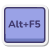 tasto alt-più-f5 icon