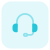 Professional headphones for telecalling another chat support device icon