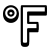 Fahrenheit Symbol icon