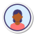 ユーザー-女性-サークル-スキン-タイプ-3 icon