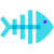 물고기 해골 icon