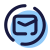 원형 봉투 icon