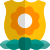 Honorary mention flower badge of the Homeland security department officers icon