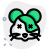 Eyes crossed pet hamster face emoji shared on internet icon