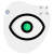 Unhide with eye symbol for layering application control icon